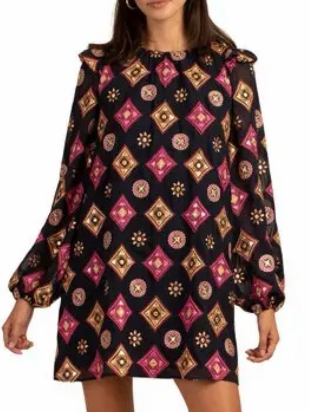 Trina Turk Women's Blue Anissa Kaftan Dress